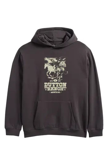 Treasure & Bond Kids' License Graphic Hoodie in Black Raven Dutton Ranch at Nordstrom Rack, Size Xxl (18-20) | Nordstrom Rack