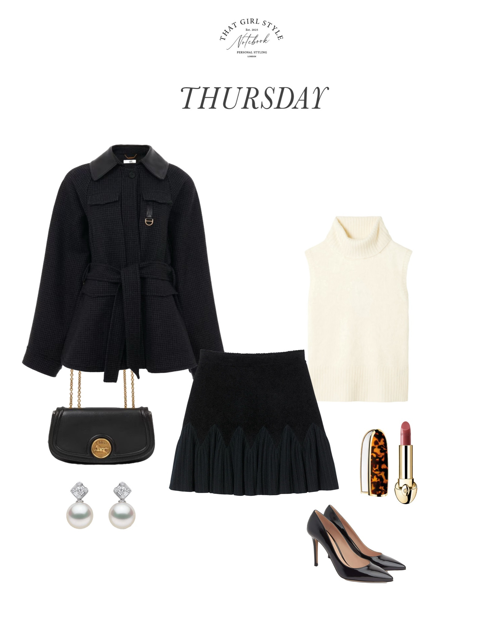 Look 95 | Coat Chloé, Skirt Sandro, Top Veronica Beard, Bag Chloé, Heels Gianvito Rossi

#LTKstyletip #LTKwinter #LTKluxury