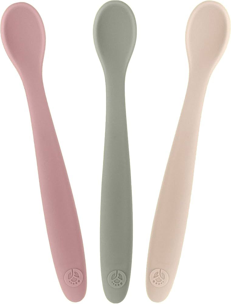 WeeSprout Silicone Baby Spoons - First Stage Feeding Spoons for Infants, Soft-Tip Easy on Gums, B... | Amazon (US)