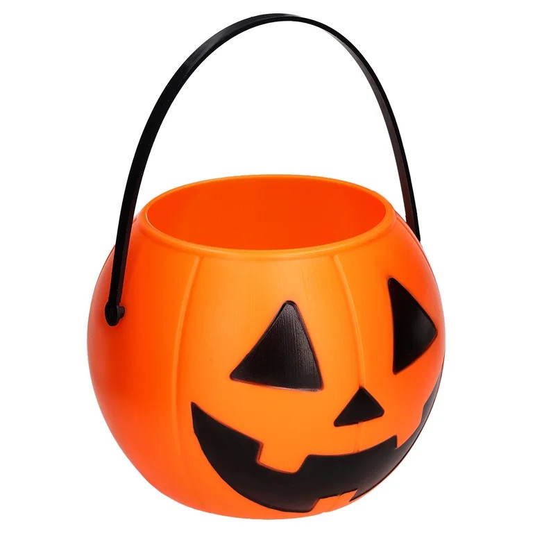 Mini Jack-o'-Lantern Trick-or-Treat Pail, Orange, 3.5", Halloween by Way To Celebrate | Walmart (US)