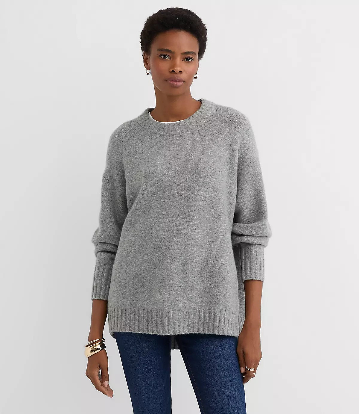 Balloon Sleeve Tunic Sweater | LOFT