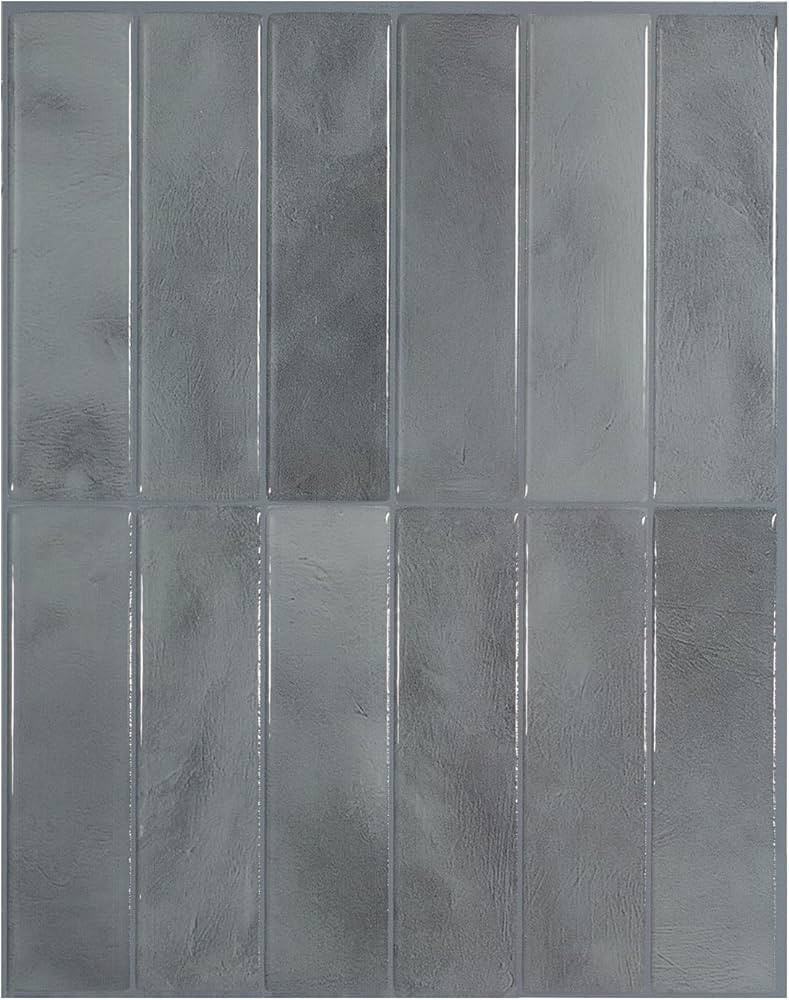 SMART TILES Peel and Stick Backsplash - 5 Sheets of 11.43" x 9" - 3D Adhesive Peel and Stick Tile... | Amazon (US)