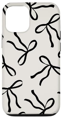 iPhone 12/12 Pro iPhone Aesthetic Beige and Black Bow Phone Case Case | Amazon (US)