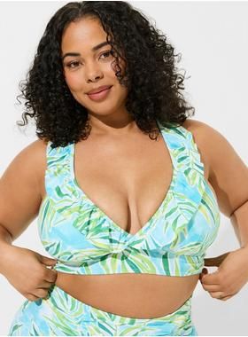 Wireless Triangle Ruffle Bikini Top | Torrid (US & Canada)