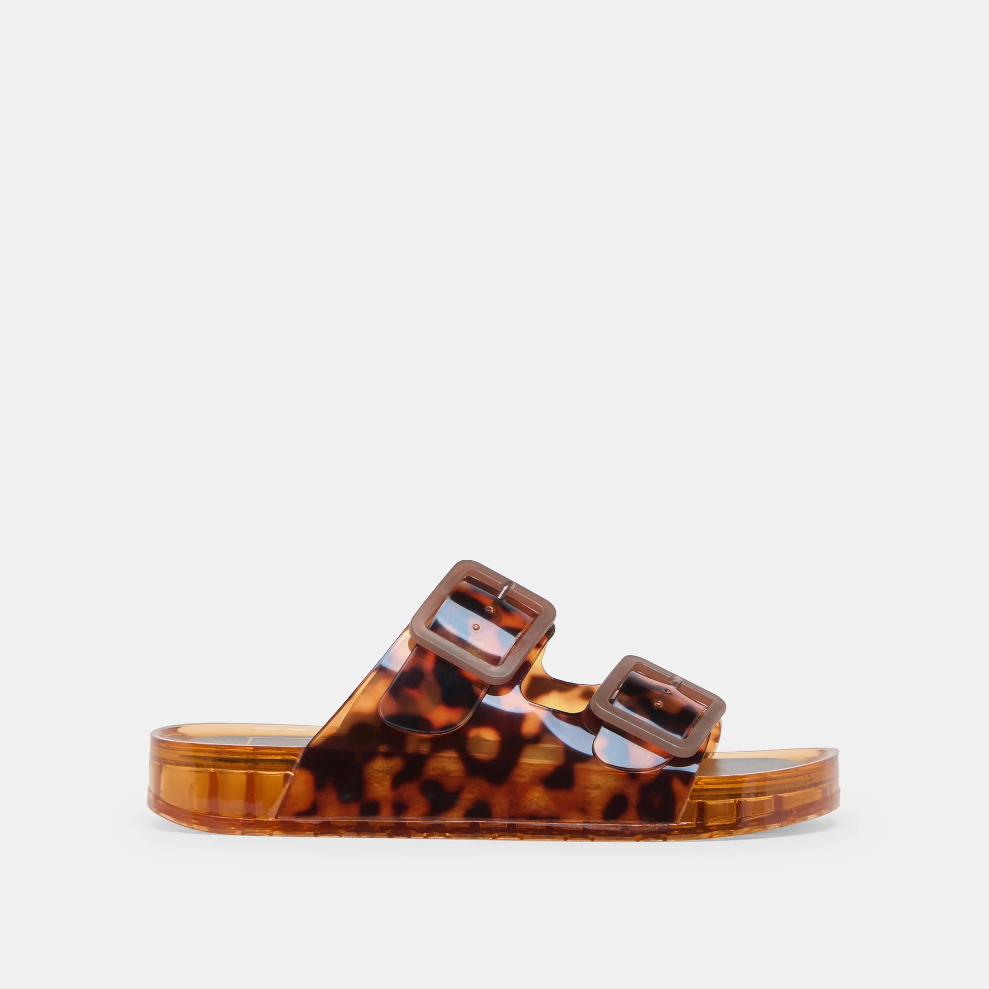 Julio Sandals in Tortoise Vinyl Size 6 By Dolce Vita | DolceVita.com