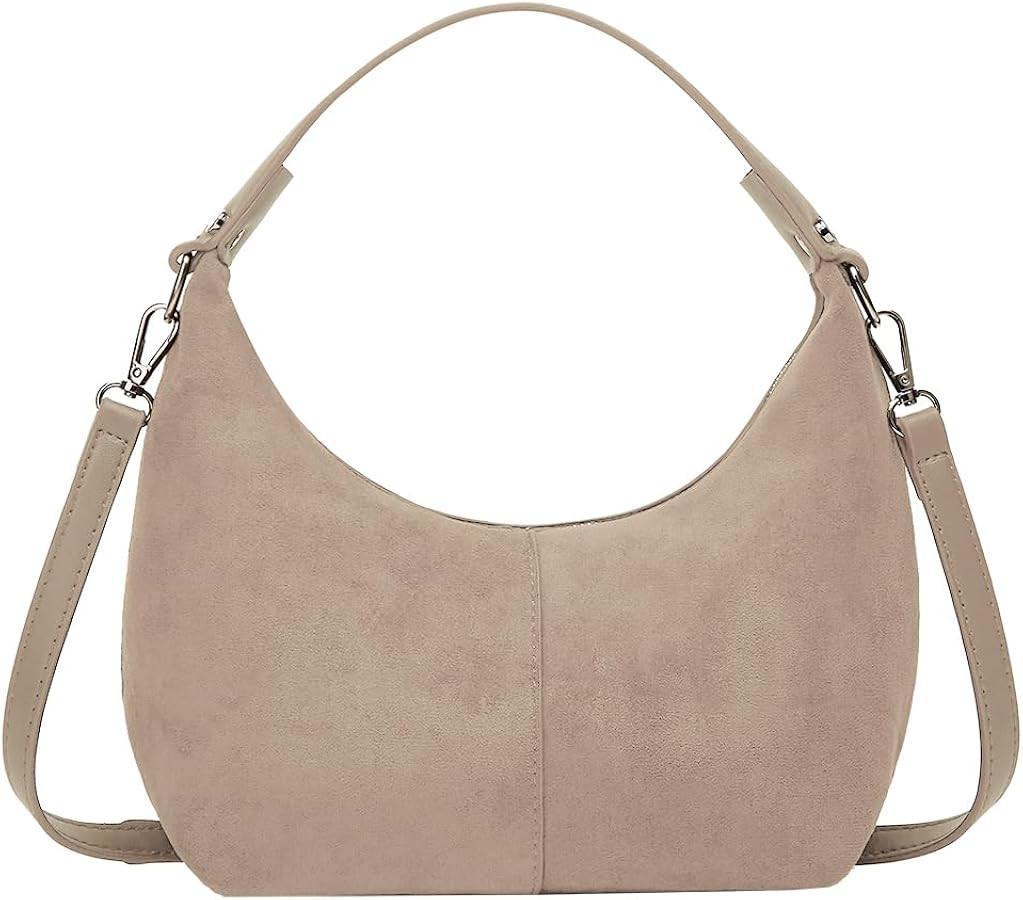 Slouchy Suede Shoulder Bags For Women Retro Crossbody Bag Tote Bag Satchel Bag Winter Work Purses... | Amazon (US)