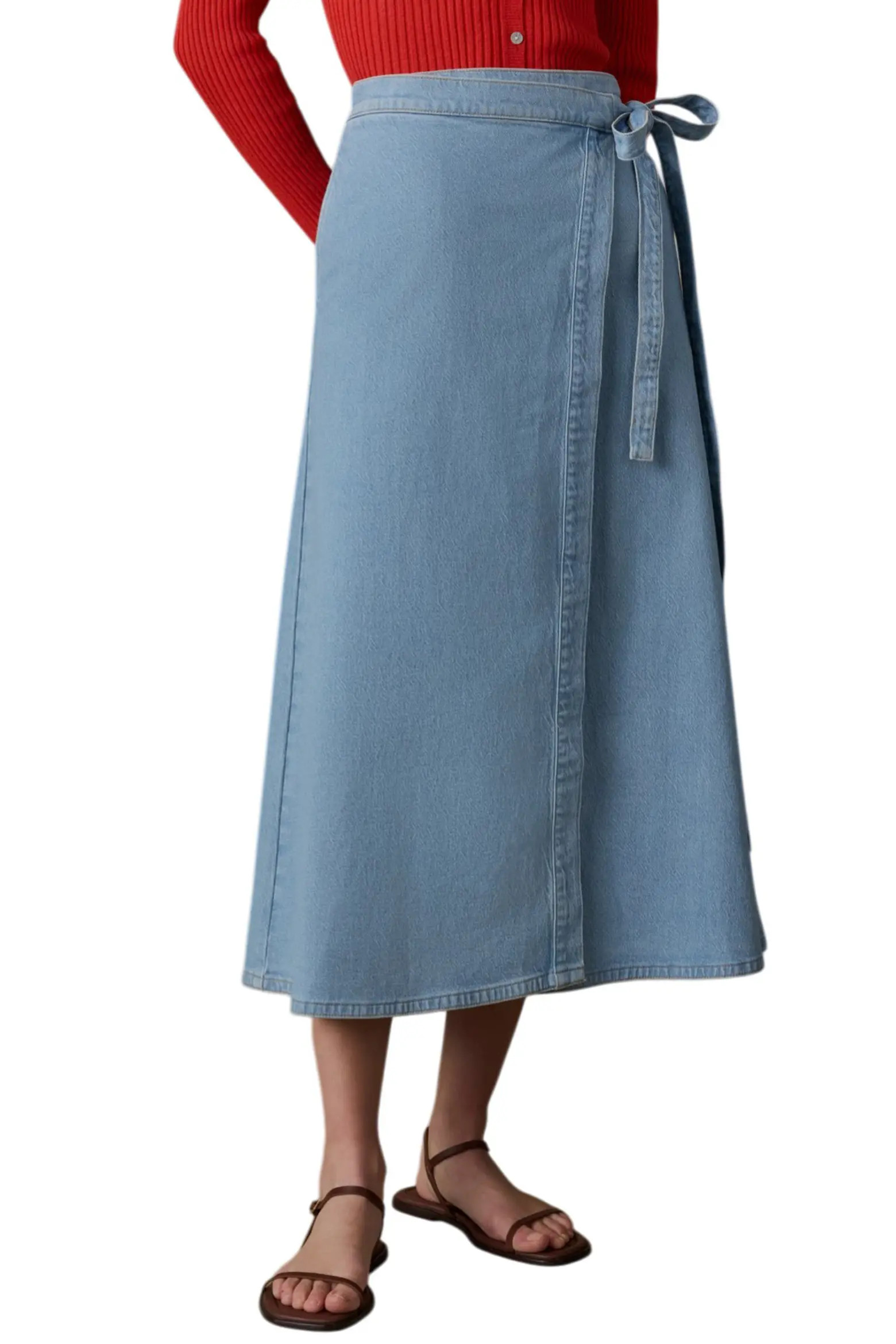 Solstice Denim Wrap Maxi Skirt (Women) | Nordstrom | Nordstrom