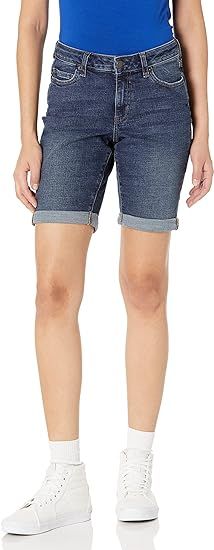 Amazon Essentials Women's 9" Denim Mid-Rise Bermuda Shorts | Amazon (US)