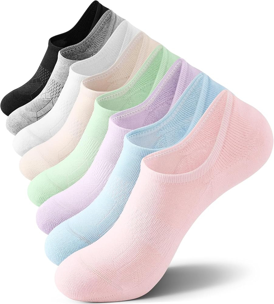 FITRELL No Show Socks Womens - Athletic Cushioned Low Cut Ankle Socks Invisible Non-slip Liner Ru... | Amazon (US)