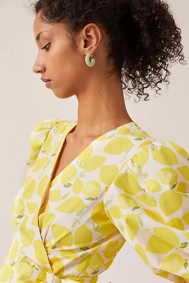 Hutch V-Neck Tiered Wrap Midi Dress | Anthropologie (US)