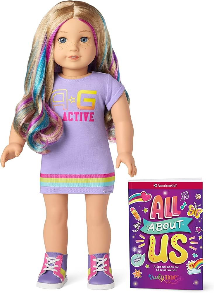 Amazon.com: American Girl Truly Me 18-Inch Doll 110 with Light-Blue Eyes, Wavy Blonde Hair with P... | Amazon (US)