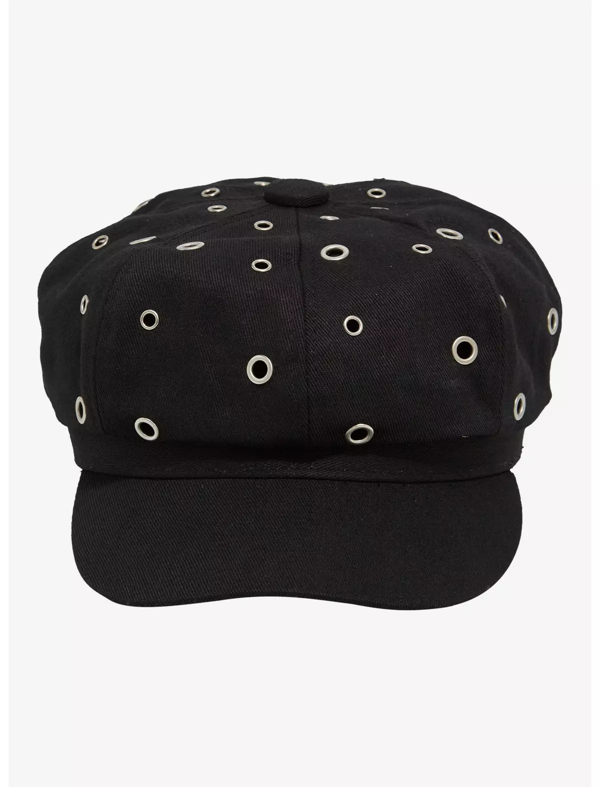 Black Grommet Cabbie Hat | Hot Topic | Hot Topic