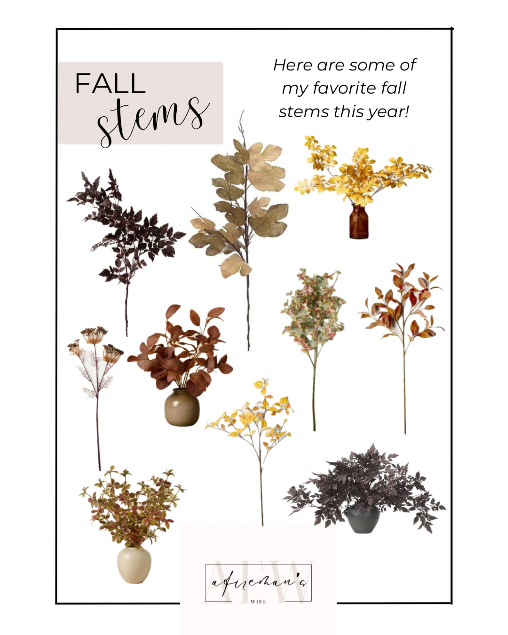 Here are some of my favorite fall stems this year!



#LTKHome #LTKSeasonal #LTKStyleTip