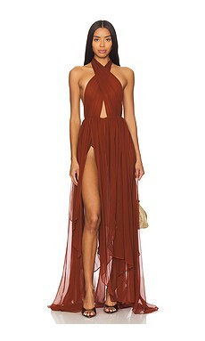 retrofete Ina Dress in Caramel from Revolve.com | Revolve Clothing (Global)