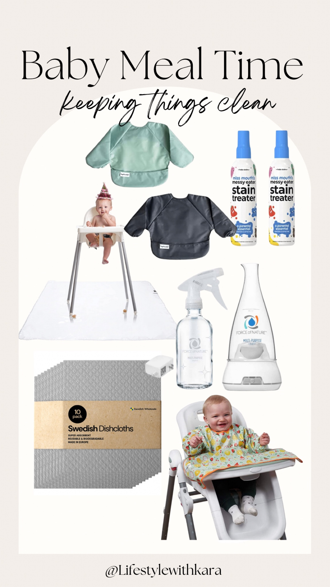 Things we use to make mealtime less messy! 