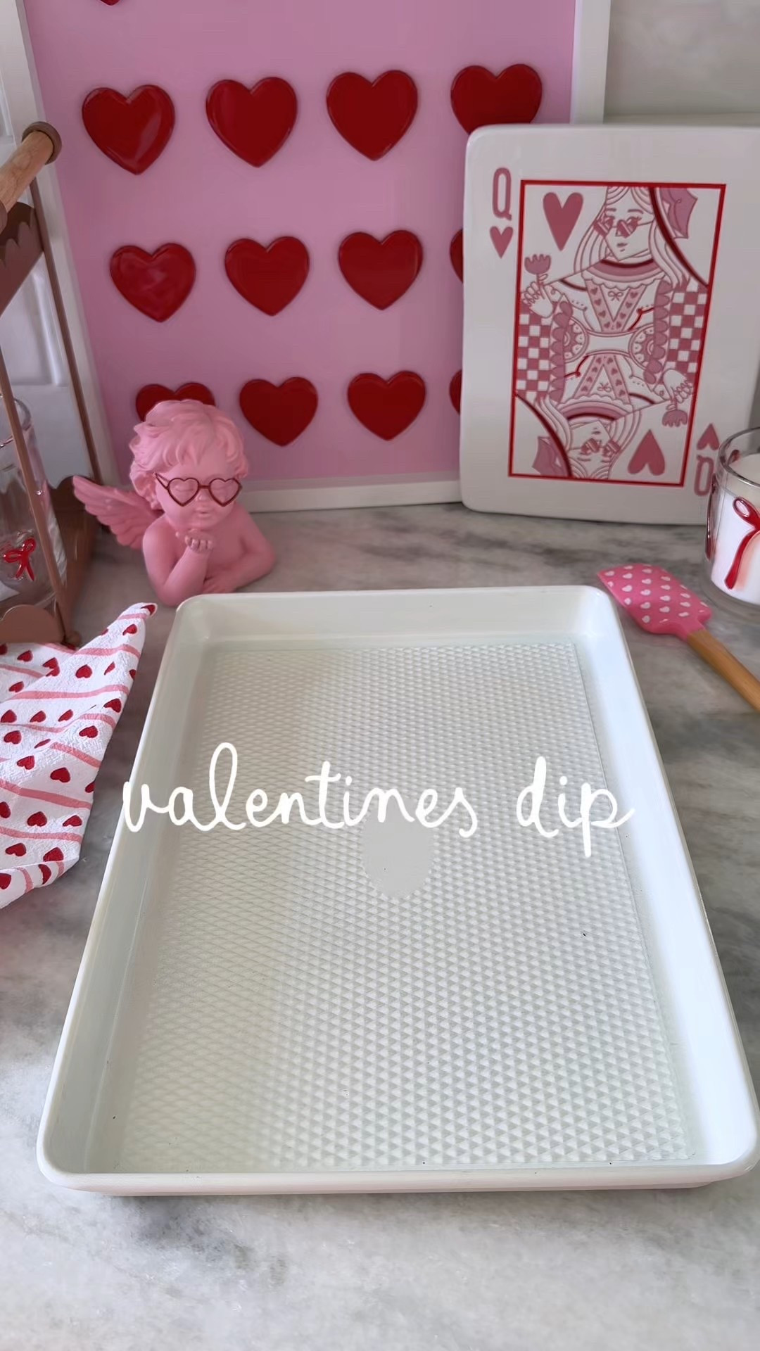 💗 VALENTINE’S DIP RECIPE 💗
A cute, easy 3-ingredient base with fun optional add-ins.

3-INGREDIENT BASE:
• 1 tub Philadelphia Cheesecake Dip
• 1 tub Cool Whip
• Heat-treated Valentine’s Funfetti cake mix (use a small amount)

OPTIONAL ADD-INS:
• Mini marshmallows
• A few drops of red food coloring (for a soft pink color)
• Red heart sprinkles (for topping)

HOW TO HEAT TREAT FUNFETTI (optional):
	1.	Spread a small amount of cake mix on a baking sheet
	2.	Bake at 350°F for about 10 minutes
	3.	Let cool completely

INSTRUCTIONS:
	1.	Add the full tub of cheesecake dip to a bowl
	2.	Add a small amount of heat-treated Funfetti
	3.	Mix with a hand mixer until smooth
	4.	Fold in the tub of Cool Whip
	5.	Add a few drops of red food coloring until you reach your desired pink shade
	6.	Fold in mini marshmallows
	7.	Top with heart sprinkles and serve with your favorite dippers

SERVING NOTE:
• This makes a lot! You can easily make half if you’re serving a smaller group.
• I only scooped about 4 scoops into my serving dish and still had plenty left.

DIPPER IDEAS:
Strawberries, vanilla wafers, graham crackers, waffle cones, teddy grahams, etc.

NOTES:
• The base is 3 ingredients — everything else is optional and customizable
• This is meant to be a fun, festive treat (not a technical baking recipe)
• Perfect for Valentine’s, Galentine’s, or movie nights

Enjoy 💗🍓


#LTKValentine #LTKHome #LTKSeasonal