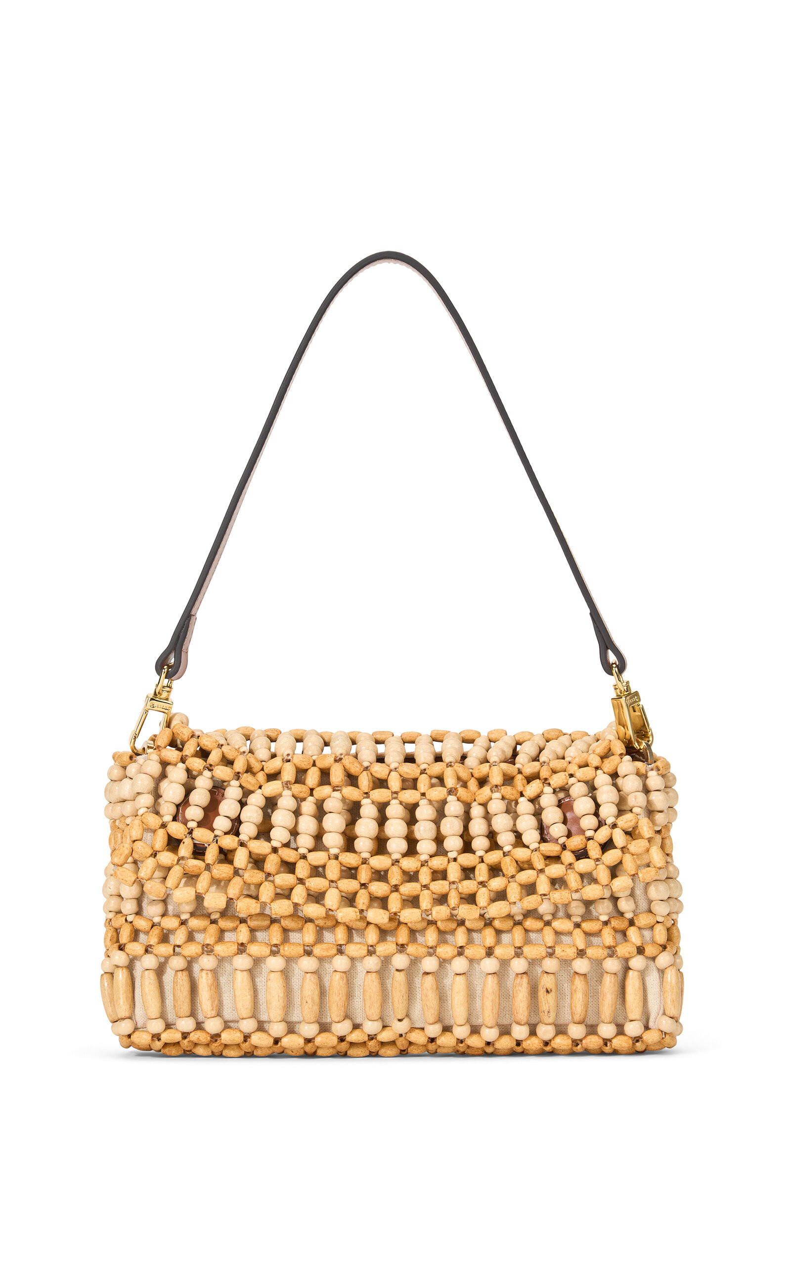 STAUD - Timmy Beaded Shoulder Bag - Neutral - OS - Moda Operandi | Moda Operandi (Global)