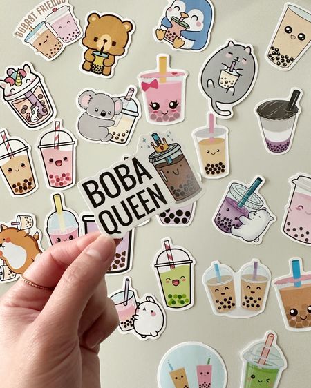 vinyl bubble tea stickers!!! bought a pack of 105 because of this one!! these are waterproof and don’t leave residue🧋🧋🤗🤓✌️ {02.28.23}

#LTKFind