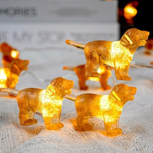 Labrador Retriever Dog String Lights, 8.5ft 20LED USB and Battery Operated Fairy Lights with Remo... | Amazon (US)
