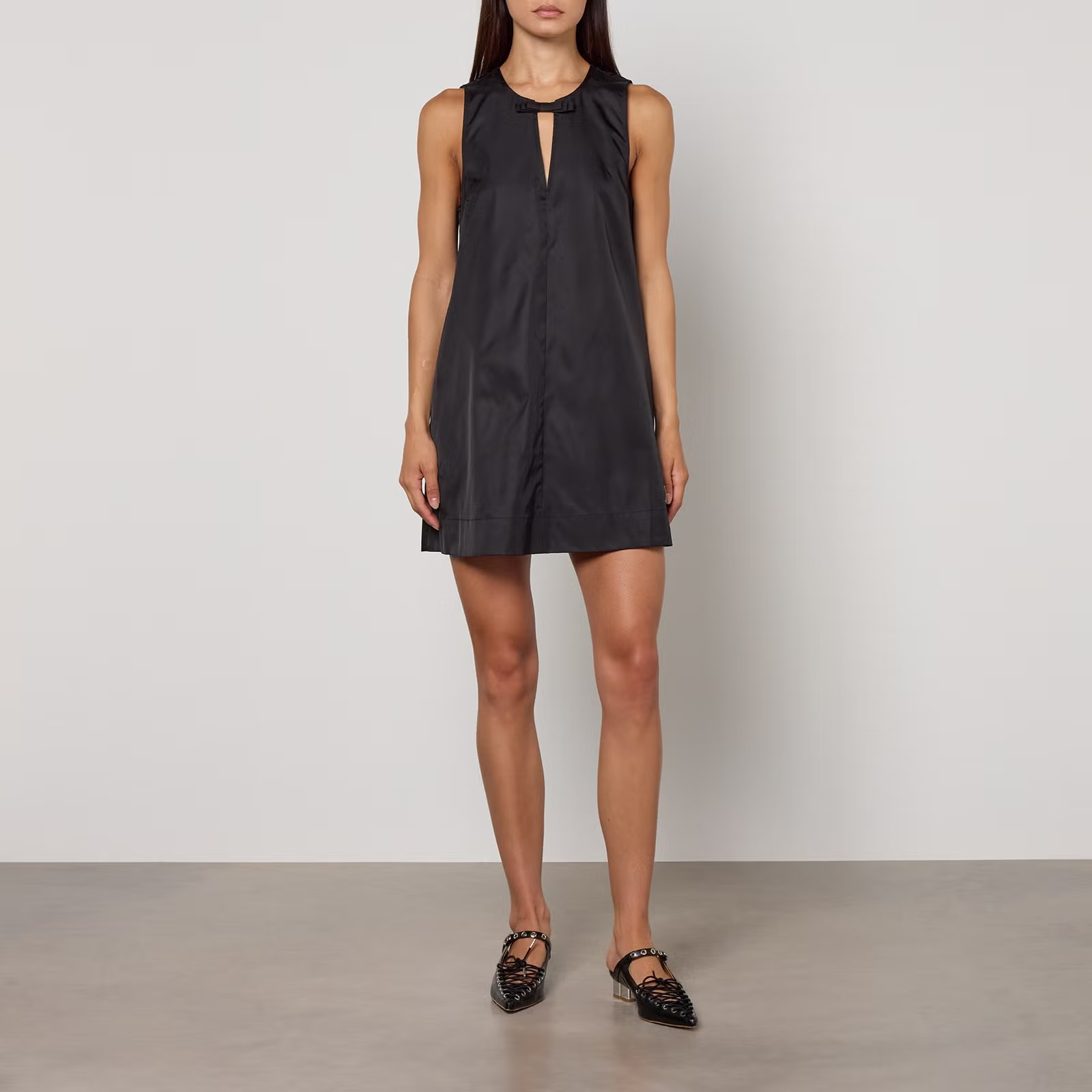 Ganni Duchesse Nylon Mini Dress - UK 8 | Coggles | Coggles (Global)