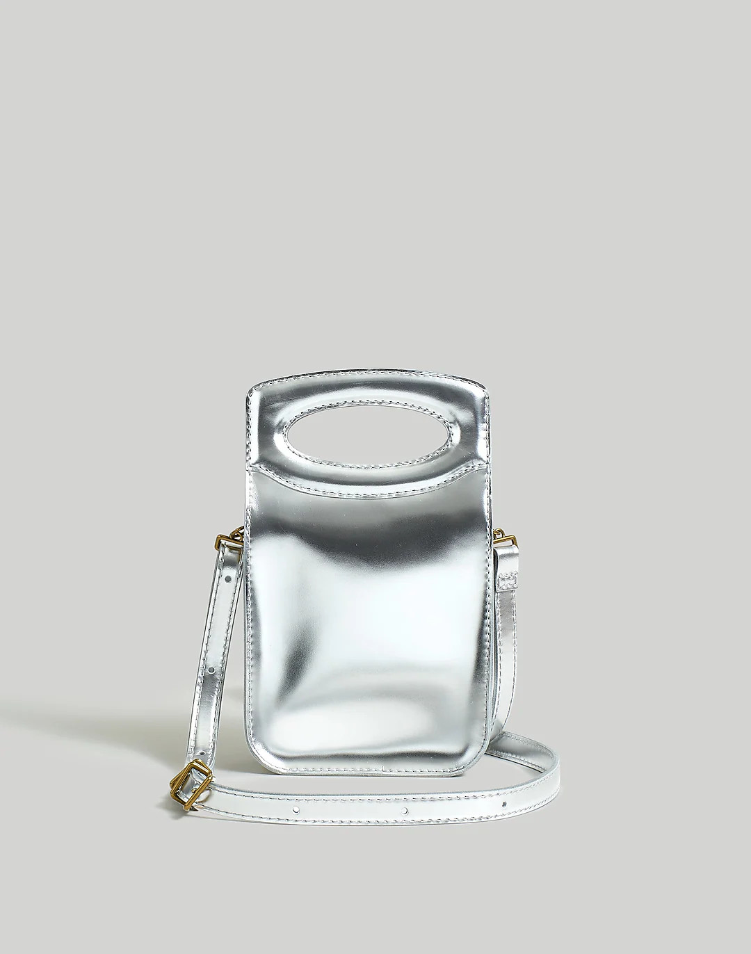 The  Toggle Phone Bag in Specchio Leather | Madewell