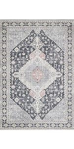 Loloi II Skye Collection SKY-02 Charcoal / Multi, Traditional 2'-0" x 5'-0" Accent Rug | Amazon (US)