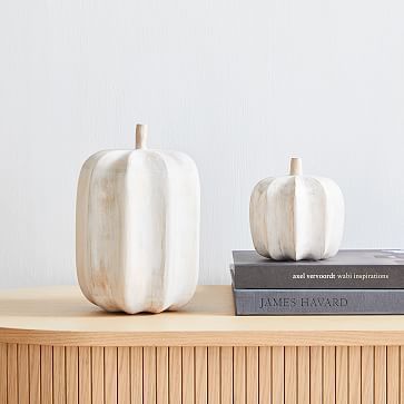 Carved Wood Pumpkins | Pottery Barn (US)