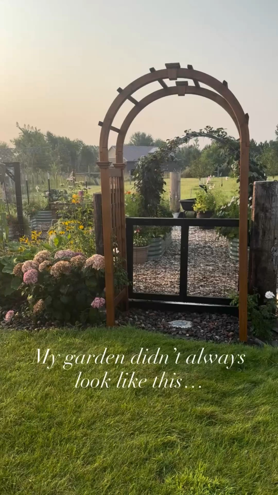 This space didn’t happen overnight.
It took years of hard work and a lot of trail and error (A LOT🫣).

Funny enough, I didn’t even want a garden at first.
This was supposed to be my husband’s project…
but when he stopped watering, I couldn’t just watch everything struggle—so I took over.

If you’re in a season where your garden feels frustrating,
or you’re wishing your space looked different… keep going.

The in-between isn’t wasted.
It’s where everything is quietly growing—
including you 🌱

Happy gardening friends!