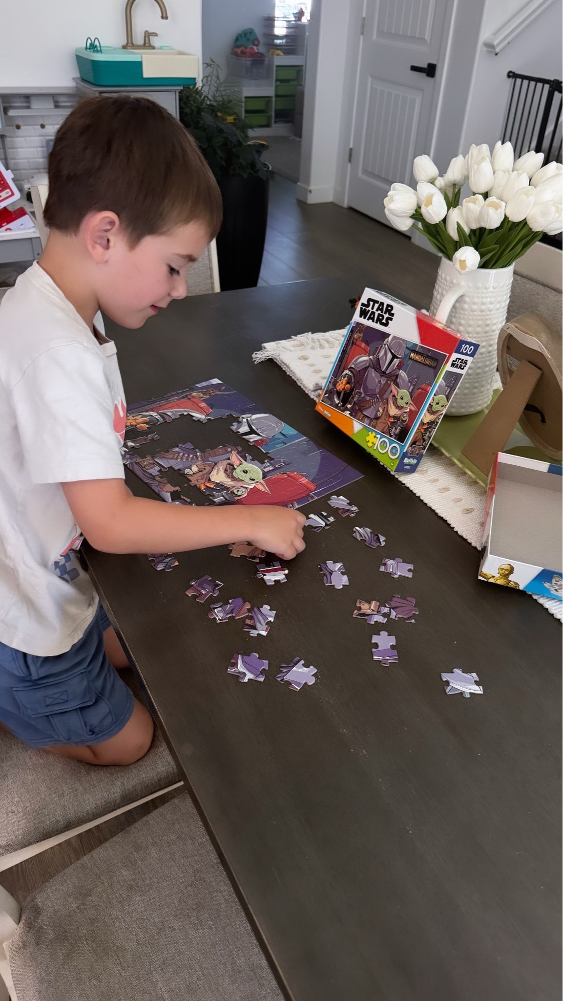 The cutest Star Wars, Mandalorian, Grogu puzzle!! My 6 year old is loving this!

#LTKmomlife #LTKKids #LTKSaleAlert