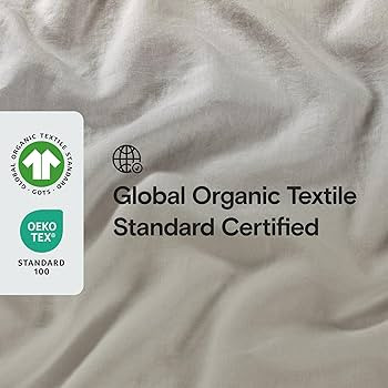 Sijo Stone Washed Organic French Linen Bed Sheet Set, GOTS Certified Organic, Best Cooling Linen ... | Amazon (US)