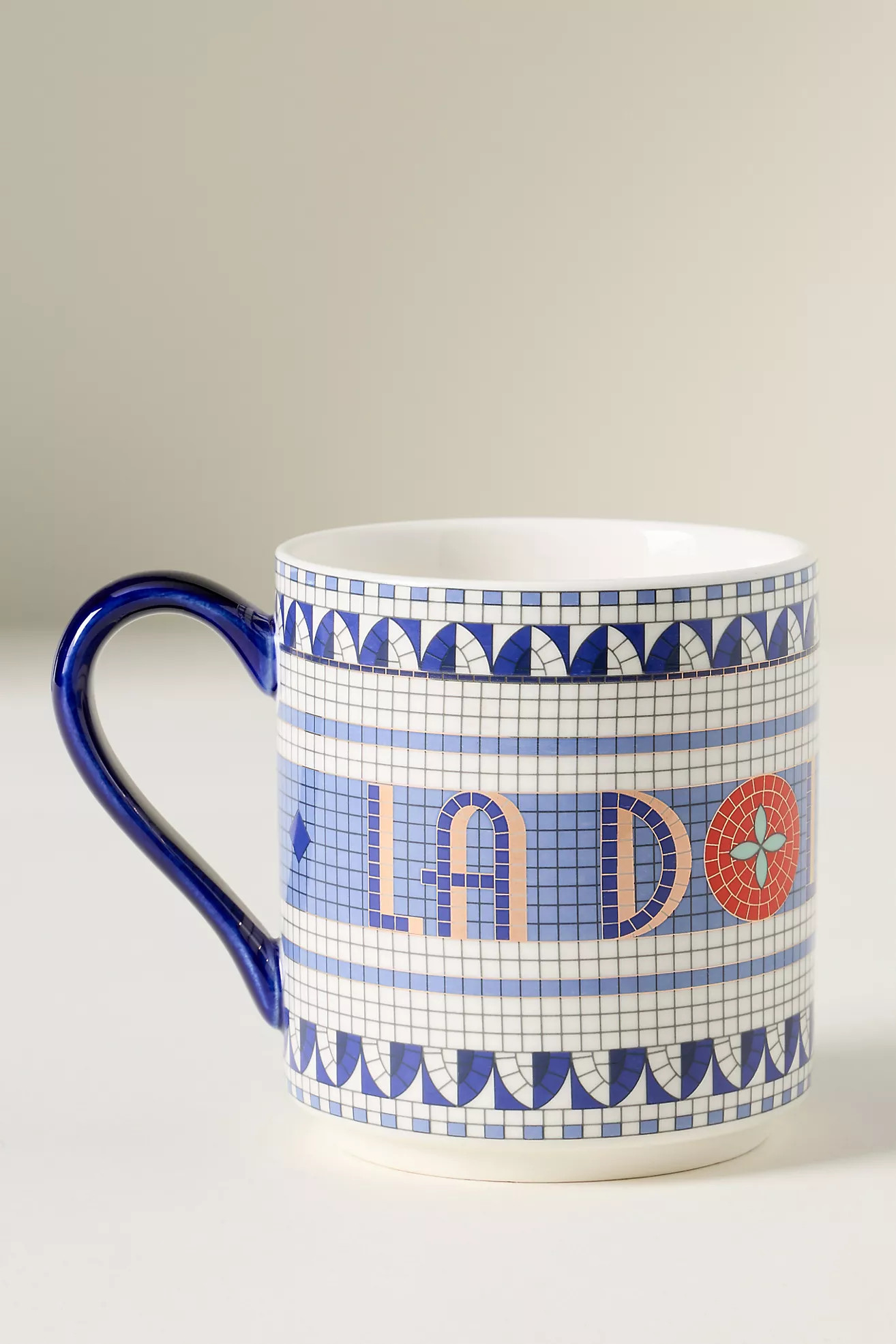 The Bistro Tile Stoneware Mug: Italia Edition | Anthropologie (US)