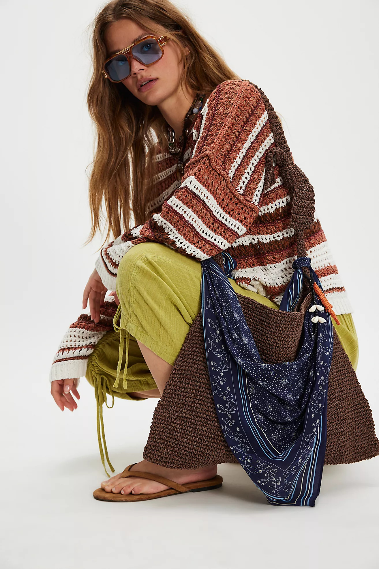 Coastal Crush Straw Tote | Free People (Global - UK&FR Excluded)