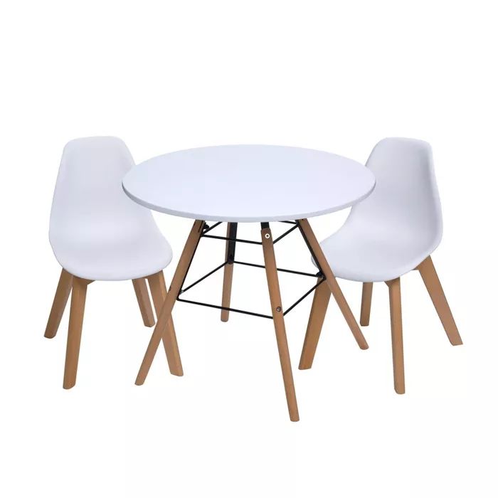 3pc Modern Kids' Round Table and Chair Set - Gift Mark | Target