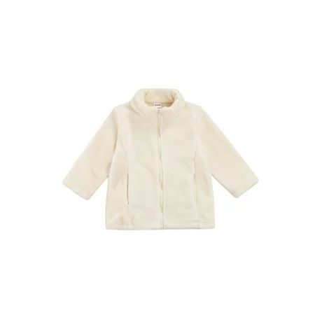 BOIBIKOKO Kids Fleece Jacket Solid Color Stand Neck Full-Zipper Flannel Coat | Walmart (US)