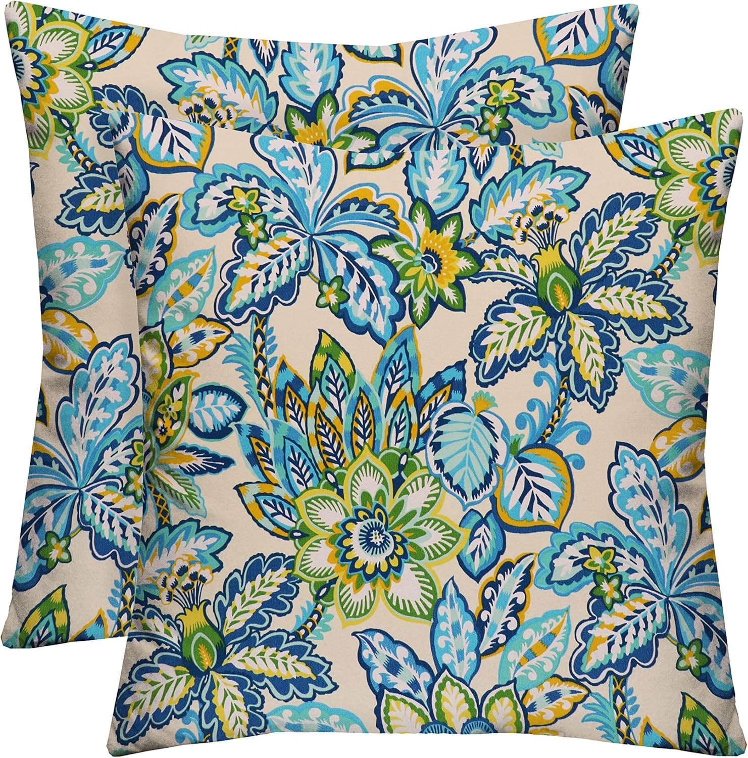 RSH DECOR: Square Throw Pillows Set of 2 | 20” x 20” | All-Weather Spun Fabric | Water and Fa... | Amazon (US)