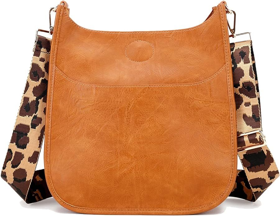 NOL Natural Organic Lifestyle Women Crossbody Handbag Retro Vegan Leather Messenger Bag with Romo... | Amazon (US)