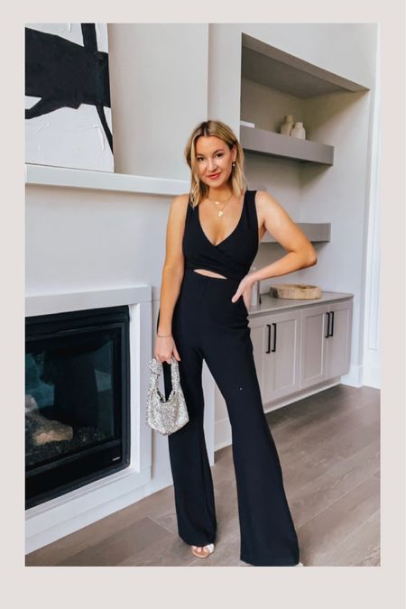 The perfect black jumpsuit from Abercrombie to wear to all of your events. Fits tts ! 

#LTKstyletip #LTKfindsunder100 #LTKsalealert