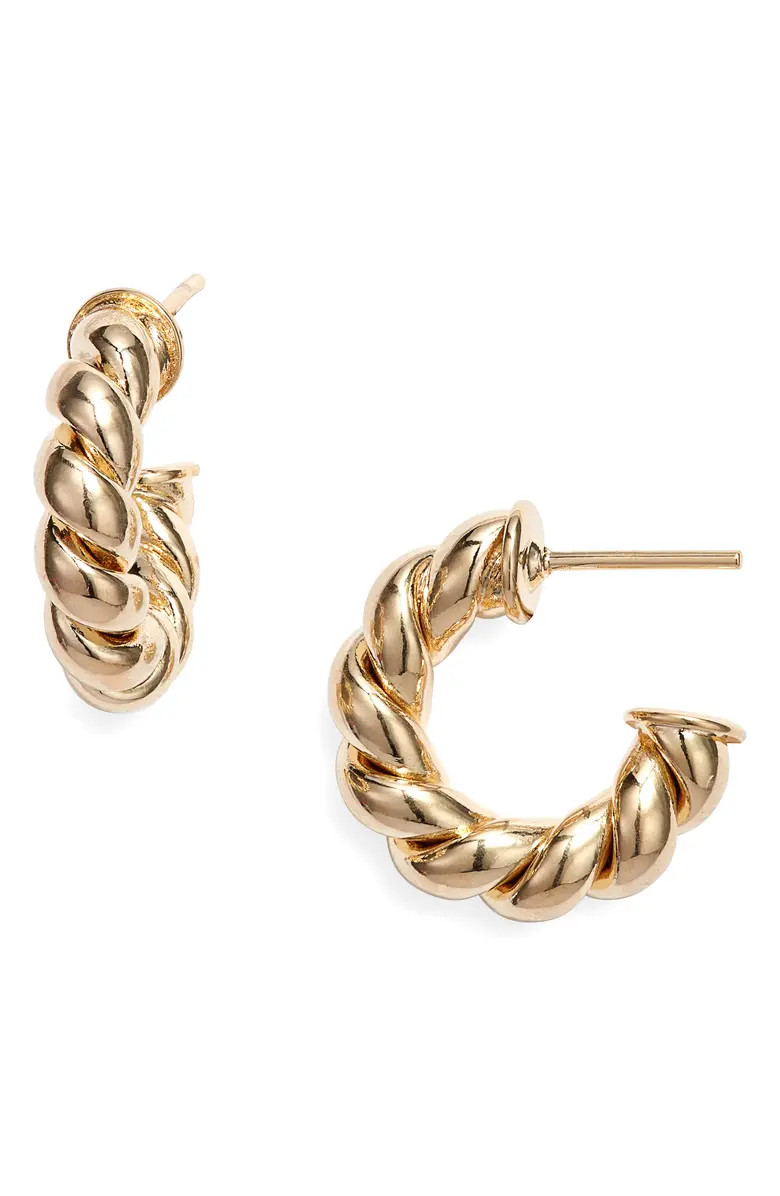 Twisted Sister Small Hoop Earrings | Nordstrom