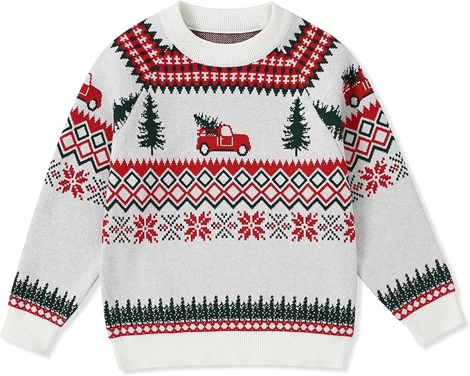 SANMIO Toddler Baby Boys Girls Deer Christmas Cardigan Sweater Long Sleeve Button-up Coat 6M-4T | Amazon (US)