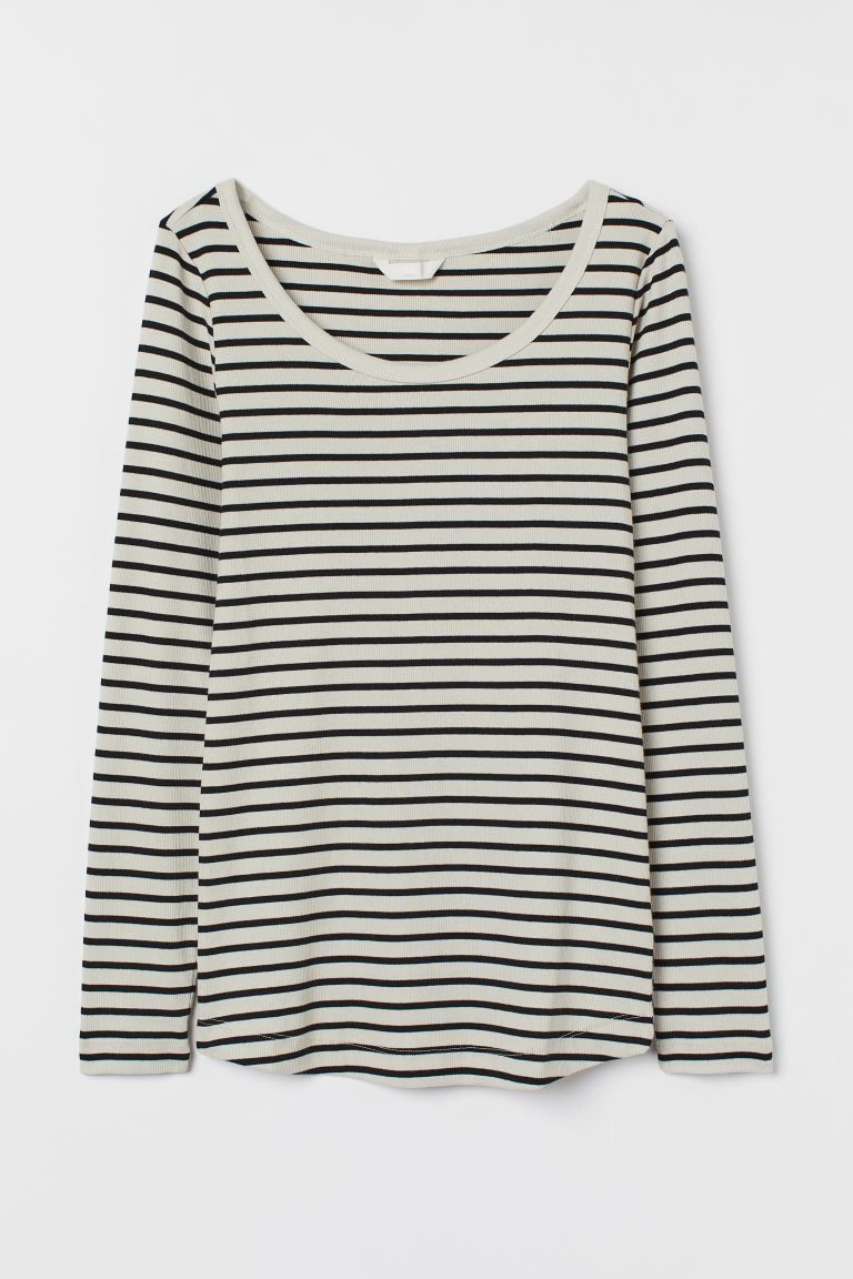 MAMA Long-sleeved Cotton Top | H&M (US + CA)