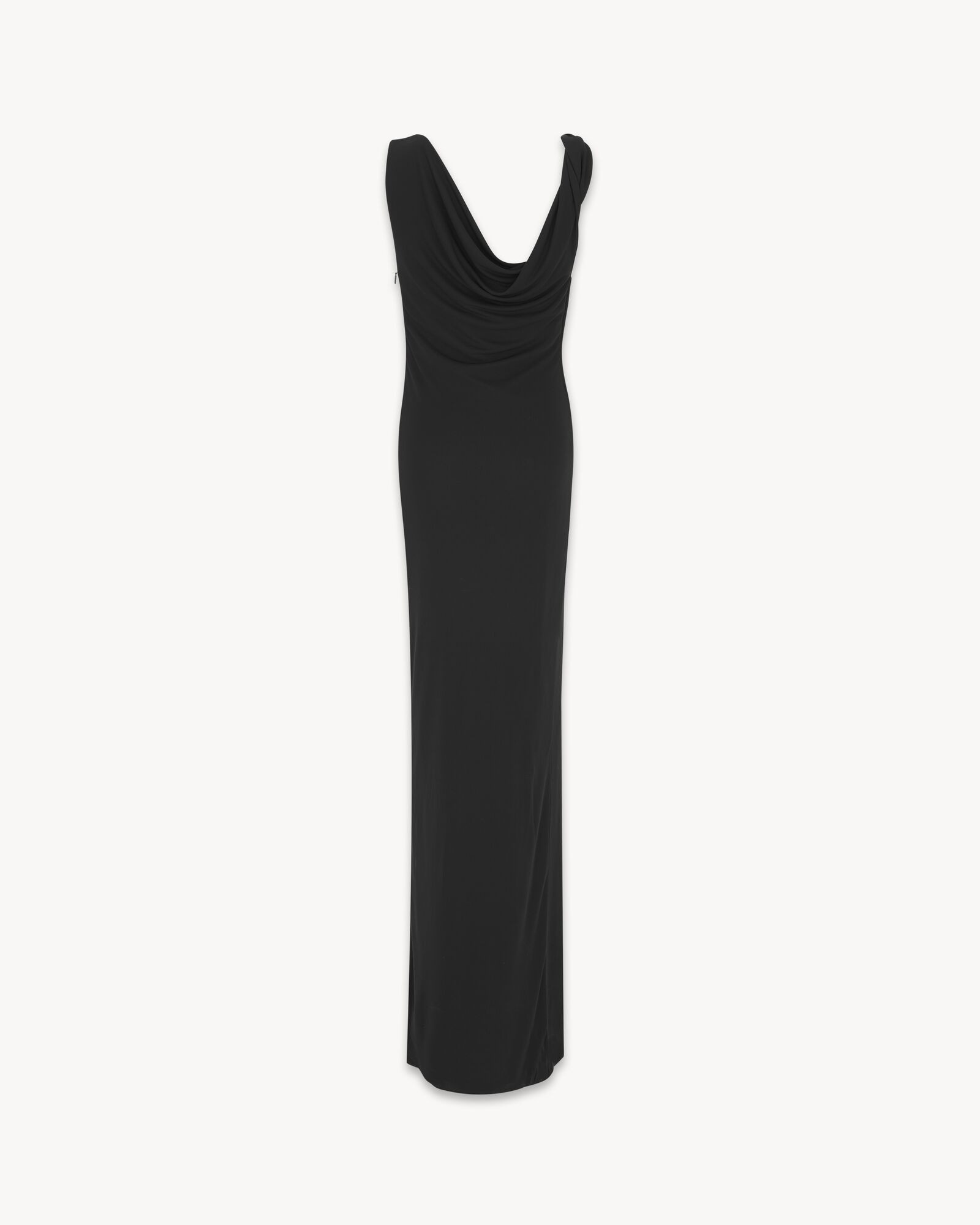 long draped dress in crepe jersey | Saint Laurent Inc. (Global)