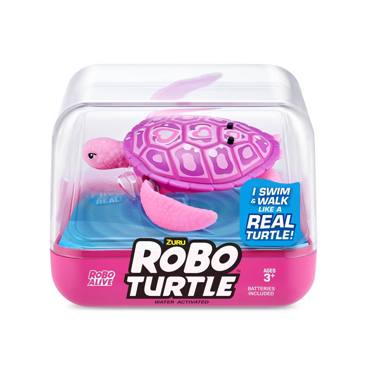 Robo Turtle Robotic Swimming Turtle Pet Toy - Pink by ZURU | Target