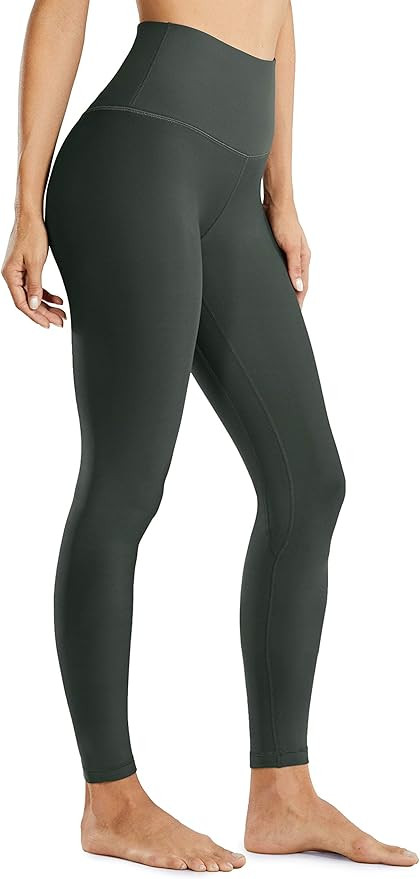 CRZ YOGA Women's Thermal Fleece Lined Yoga Leggings 28 Inches - Winter Warm Full Length Workout P... | Amazon (US)