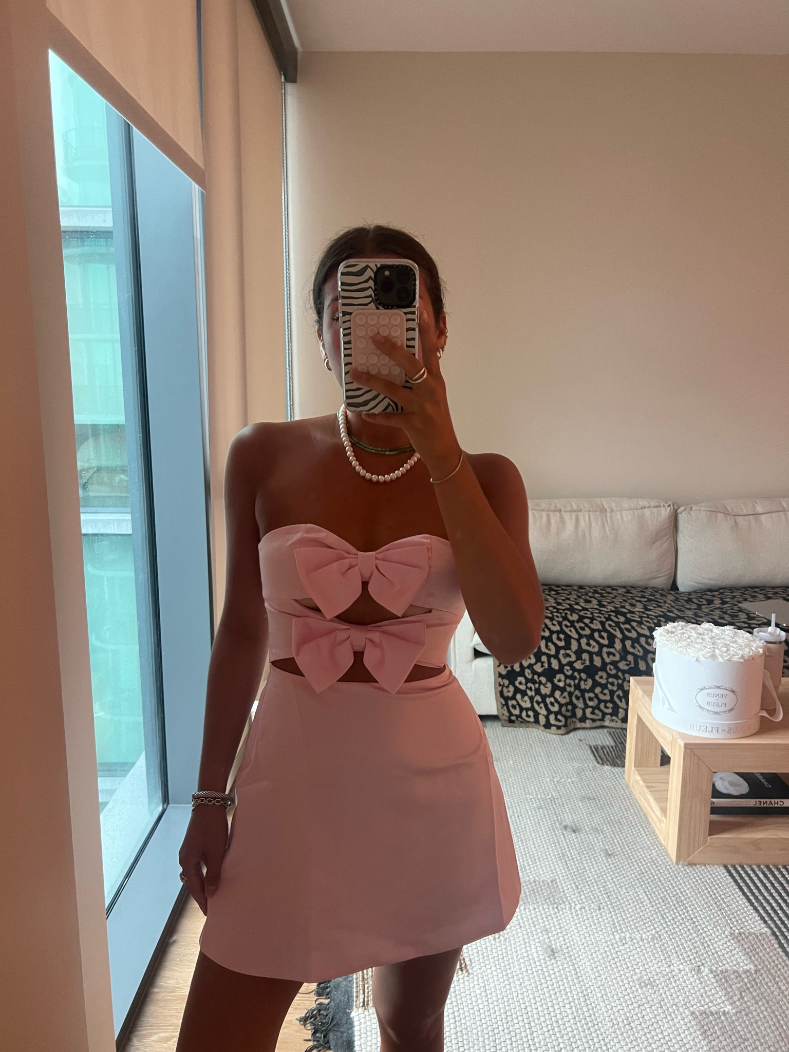 knee length dresses for ladies Chantal Backless Scarf Mini Dress