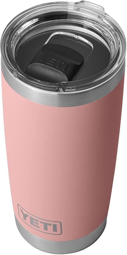 YETI Rambler 20 oz Tumbler, Stainless Steel, Vacuum Insulated with MagSlider Lid, Sandstone Pink | Amazon (US)
