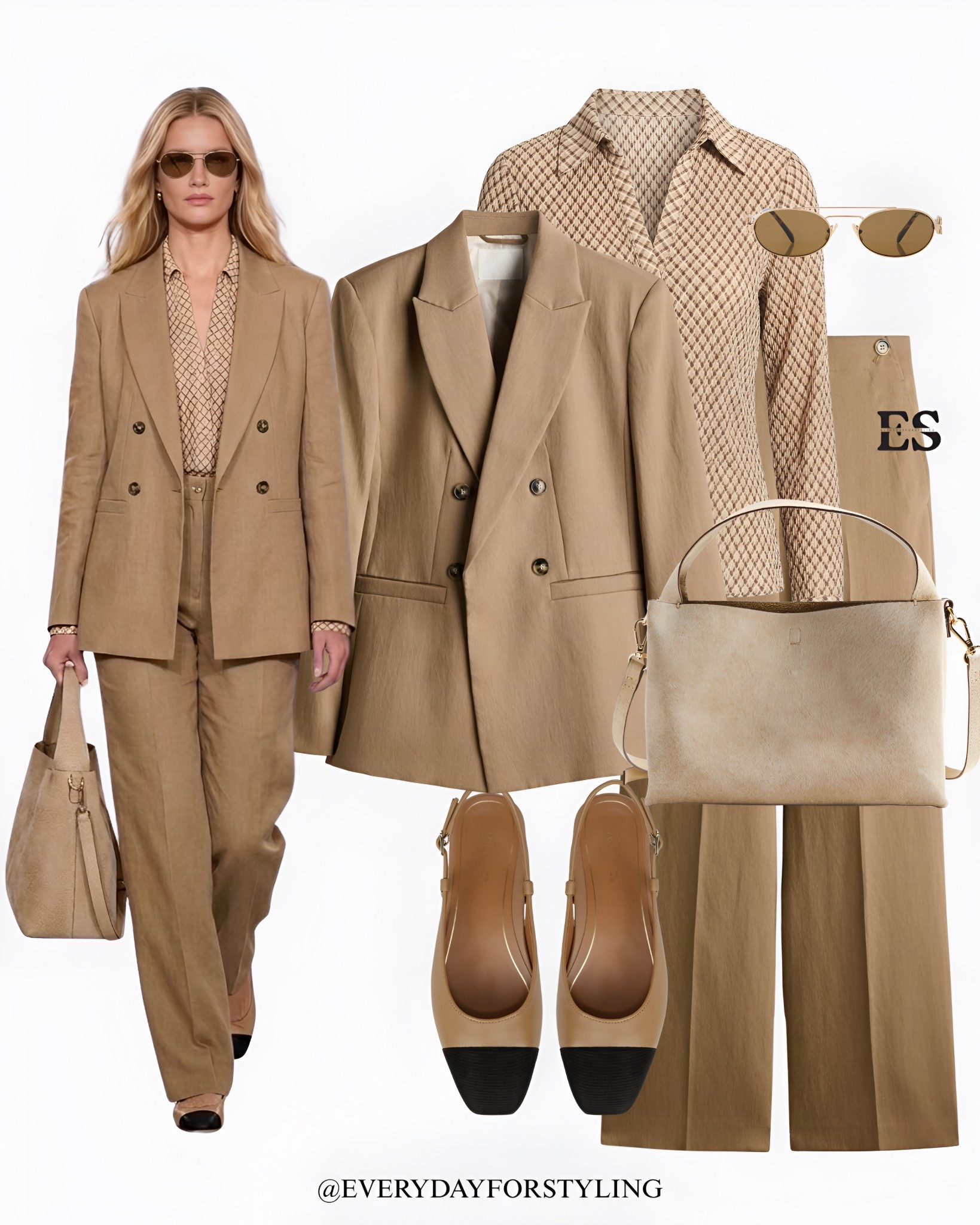 Warm beige tailoring creating a timeless elegant office look 🥔

two tone slingbacks outfit, workwear outfit ideas women, office outfit inspiration women, spring work outfits women, business casual outfits women, slingback heels outfit women, professional outfit ideas women, blazer work outfit women, tailored suit outfit women, elegant office style women, minimalist work outfits women, classic workwear outfits women, neutral work outfits women, chic office outfits women, smart casual work outfits women, spring style, summer outfit ideas, how to wear, what to wear, ways to style, everydayforstyling

#zara #workwearstyle, #officeoutfits, #outfitinspiration, #springstyle, chicstyle

#LTKootd #LTKWorkwear #LTKSeasonal