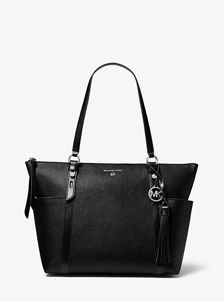 Jet Set Large Saffiano Leather Top-Zip Tote Bag | Michael Kors US