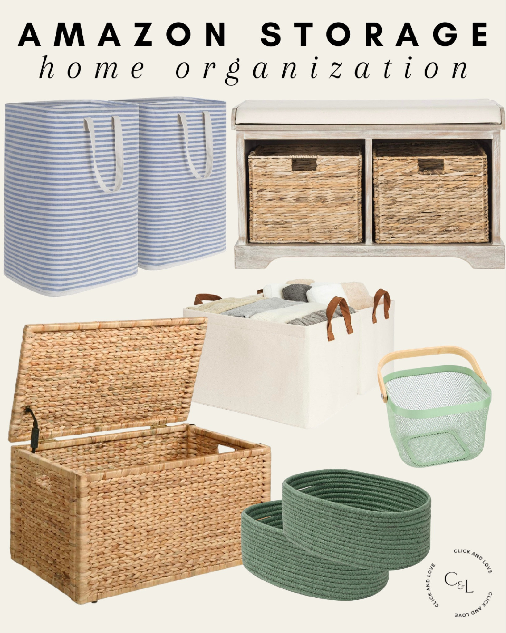 Amazon home storage ✨ Loving these fresh finds to kick start your new year!

Home organization, home storage, storage organization, storage solutions, bedroom, entryway, living room, laundry room, closet, wicker basket, toy storage, laundry baskets, mud room, Amazon, Amazon home, Amazon must haves, Amazon finds, amazon favorites, Amazon home decor #amazon #amazonhome

#LTKStyleTip #LTKFindsUnder50 #LTKHome