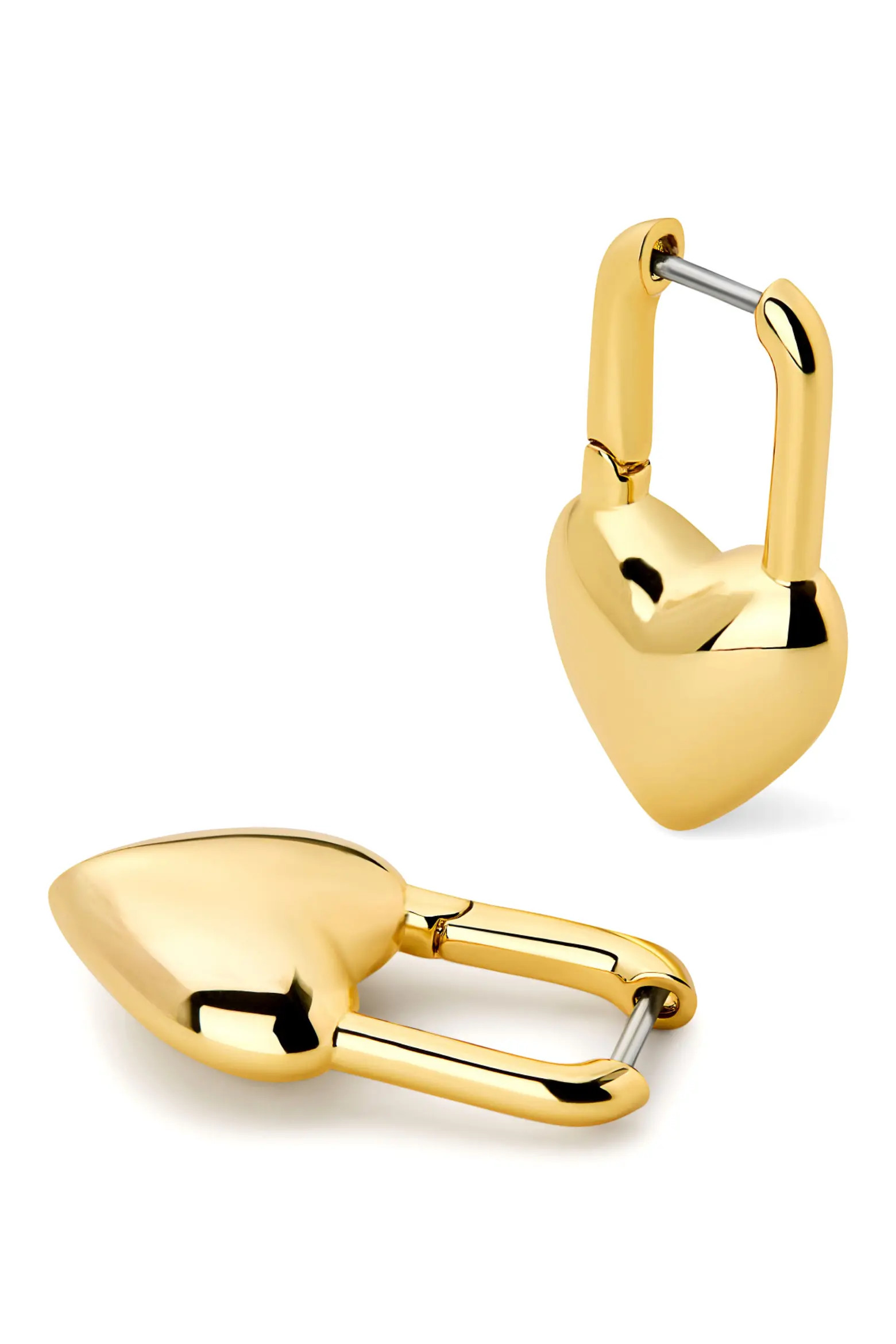 Ana Luisa Cameron Two Tone Heart Drop Hoop Earrings (Women) | Nordstrom | Nordstrom