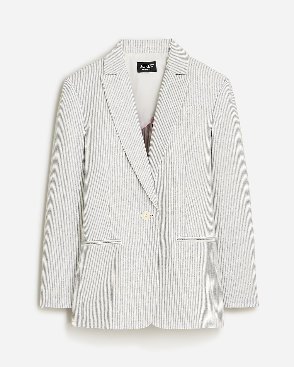 Collection tuxedo blazer in Italian linen blend with Lurex® metallic threads | J. Crew US